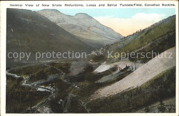 Canadian Rockies New Grade Reductions Loops Spiral Tunne