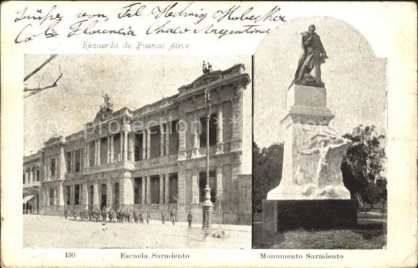 Buenos Aires Escuela Sarmiento Monumento Sarmiento