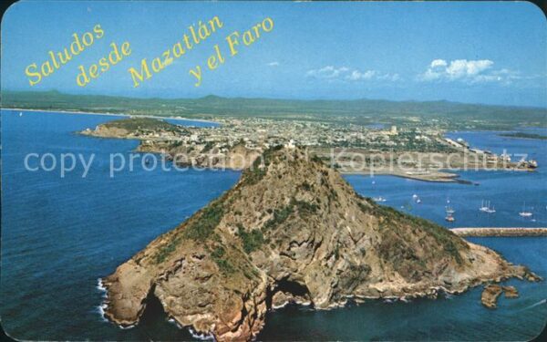 Mazatlan Vista Aerea del Faro del Creston en Maz