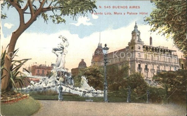 Buenos Aires Fuente Lola Mora y Palace Hotel