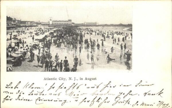 Atlantic City New Jersey in August Strand