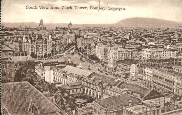 Bombay Mumbai South View from Clock Tower