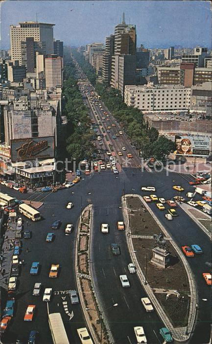 Mexico Vista Panoramica de ave. Reforma Glorie