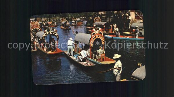 Xochimilco Typical flower-decked boats carry