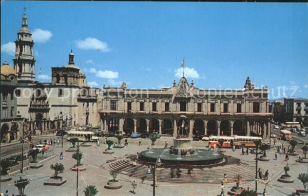 Guadalajara City Hall Plaza Fountain