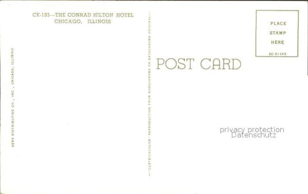 Chicago Illinois Conrad Hilton Hotel – Bild 2