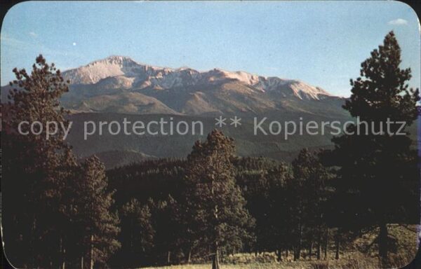Pikes Peak Blick Pikes Peak vom Rampark Range Road