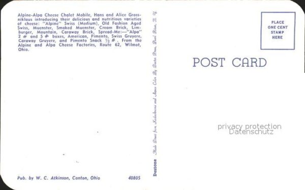 Ohio US-State Alpine-Alpa Cheese Chalet Mobile – Bild 2