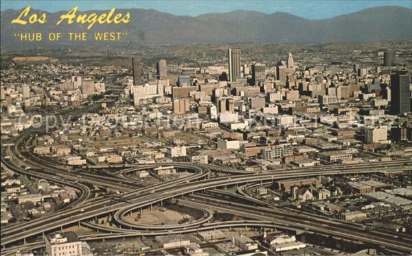 Los Angeles California Fliegeraufnahme downtown Los Angeles sh