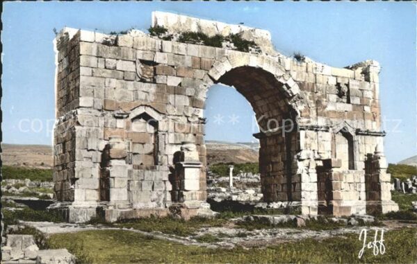 Maroc Marokko Triumphbogen in Volubilis