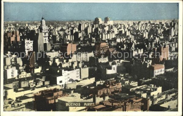 Buenos Aires Vista parcial del Centro Fliegeraufnahm