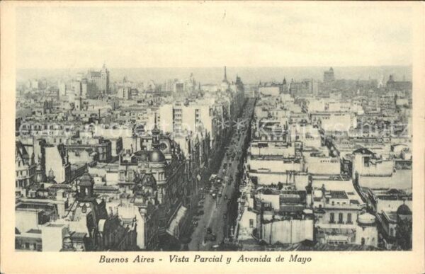 Buenos Aires Vista Parcial Avenida de Mayo