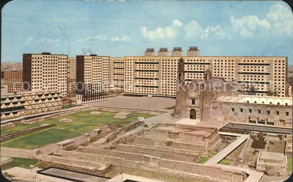 Mexico Panoramica Plaza 3 Culturas