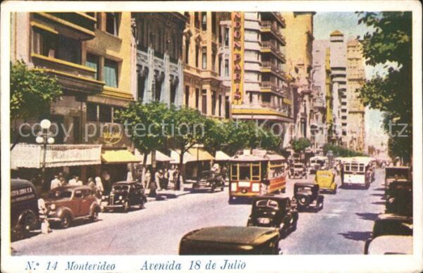 Montevideo Uruguay Avenida 18 Julio
