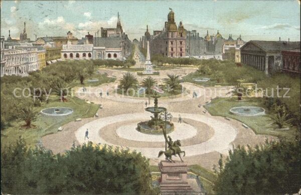 Buenos Aires Künstlerkarte Salvatore Liguori Plaza d