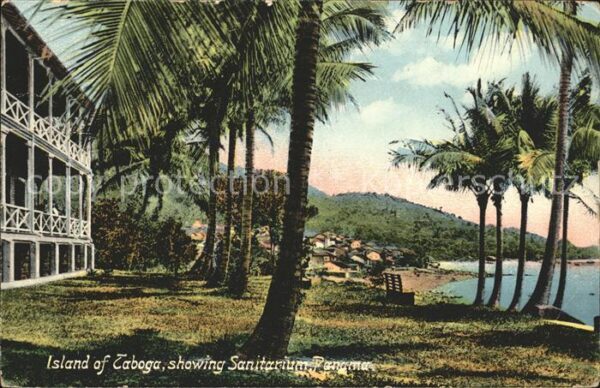 Panama Island Taboga showing Sanitarium
