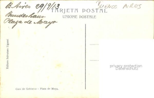 Buenos Aires Künstlerkarte Salvatore Liguori Casa de – Bild 2