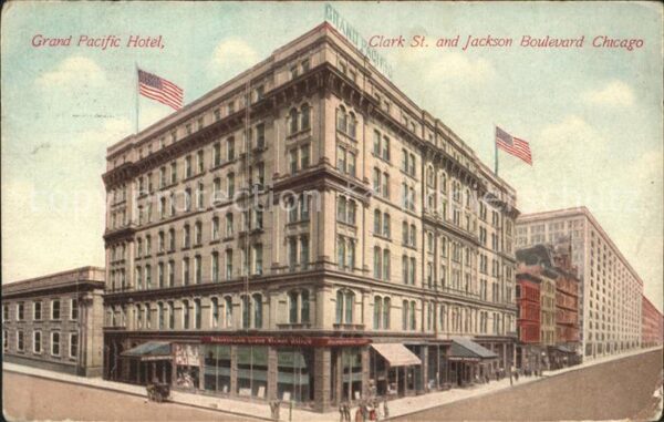 Chicago Illinois Grand Pacific Hotel Clark St. Jackson B