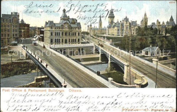 Ottawa Ontario Post Office and Parliament Buildings