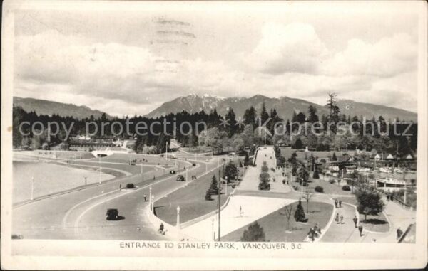 Vancouver British Columbia Entrance to Stanley Park