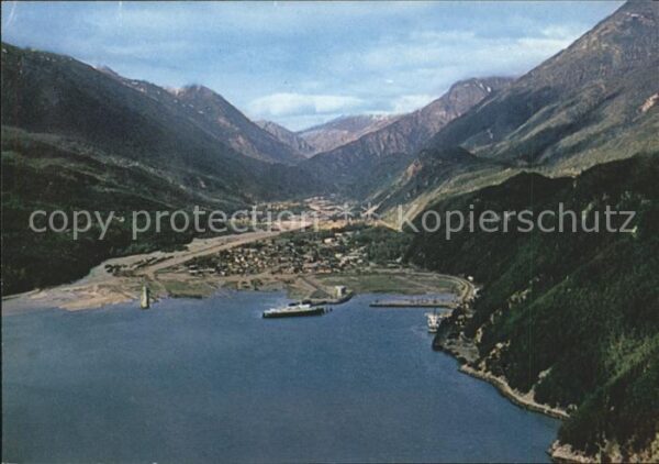 Skagway Fliegeraufnahme with Ferries