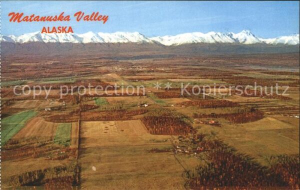 Alaska US-State Matanuska Valley Fliegeraufnahme