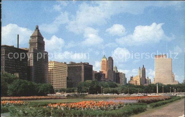 Chicago Illinois Skyline Michigan Avenue