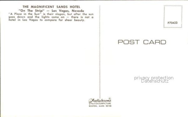 Las Vegas Nevada Magnificent Sands Hotel – Bild 2
