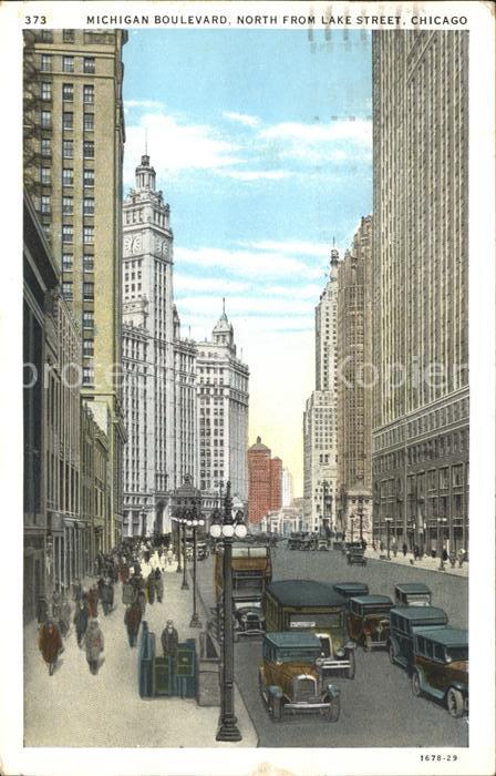 Chicago Illinois Michigan Boulevard Autos