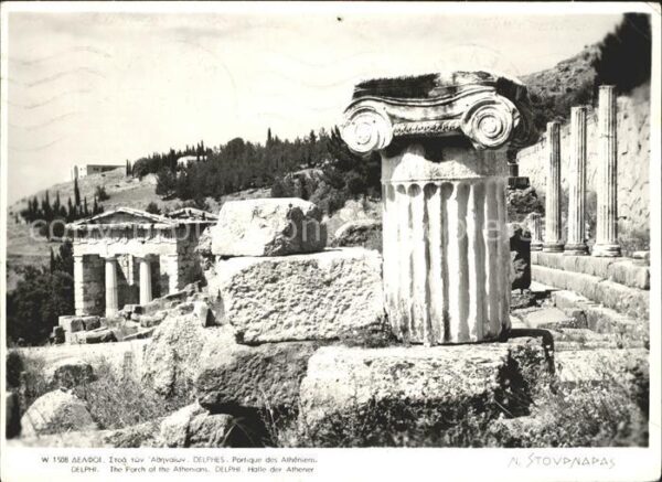Delphi Delfi Säulen Ausgrabungen