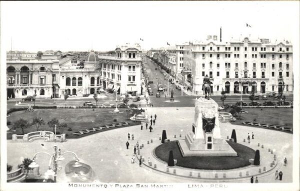 Lima Peru Monument Plaza San Martin