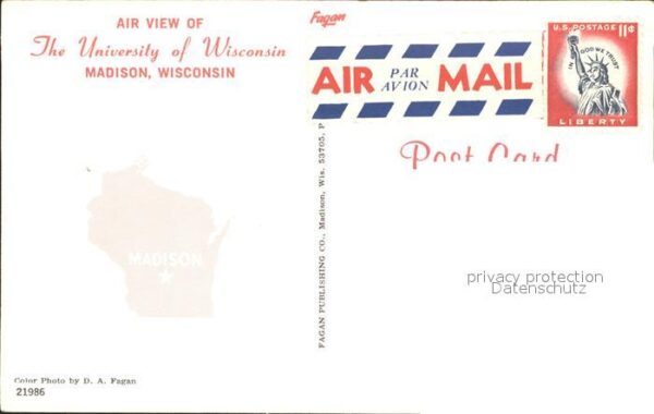 Madison Wisconsin Air view of University of Wisconsin – Bild 2