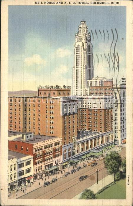 Columbus Ohio Neil House and A.I.U. Tower