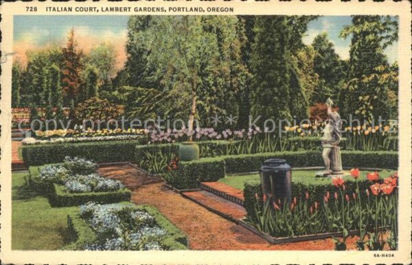 Portland Oregon Lambert Gardens Italian Court