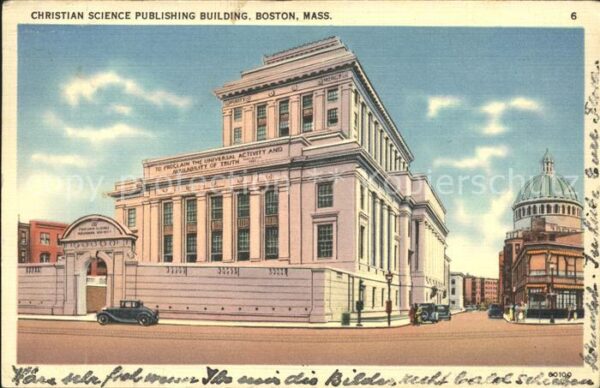 Boston Massachusetts Christian Science Publishing Building