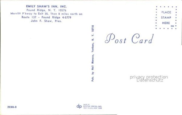 Pound Ridge Emily Shaws Inn Restaurant – Bild 2