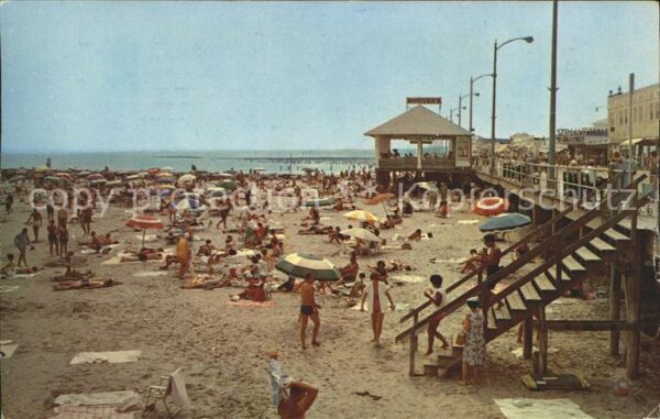 Ocean City New Jersey Wooden Way and Beach