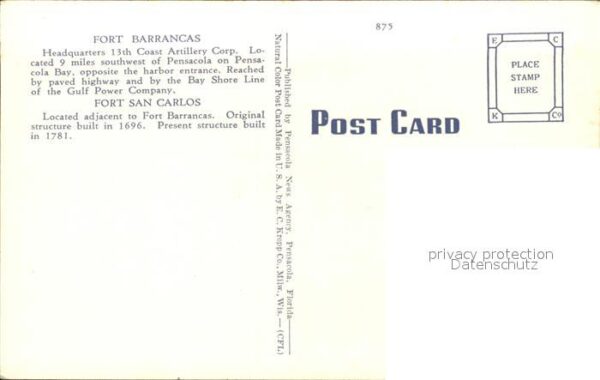 Pensacola Fort Barrancas San Carlos Mccrea in dis – Bild 2