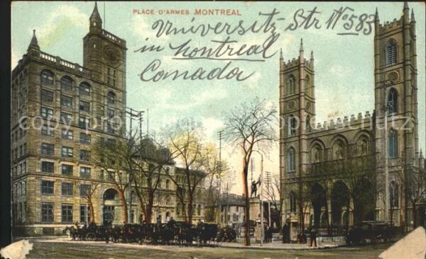 Montreal Quebec Place d_Armes