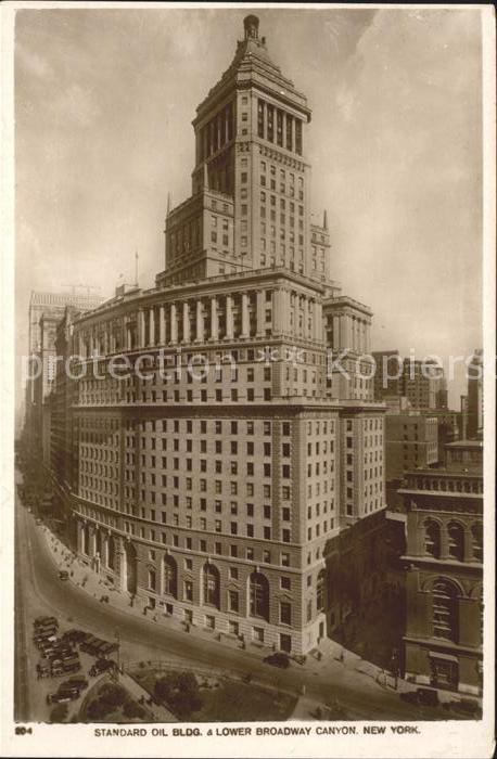 New York City Standard Oil Building Lower Broadway Ca