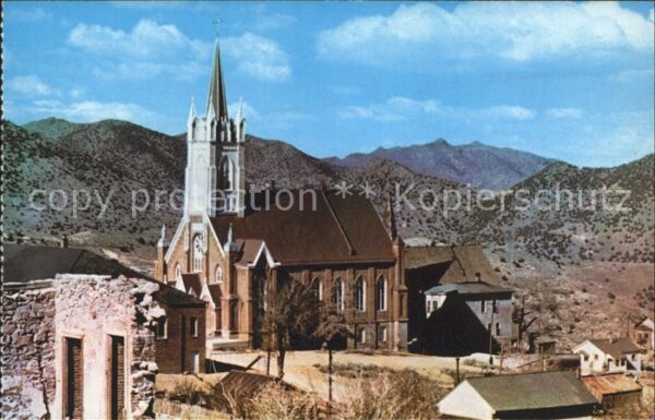 Virginia City Nevada St Marys in the Mountains historic chur