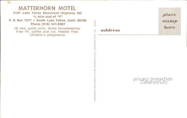 South Lake Tahoe Matterhorn Motel – Bild 2