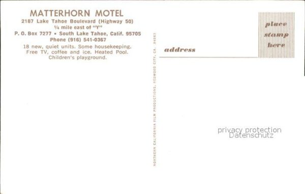South Lake Tahoe Matterhorn Motel – Bild 2