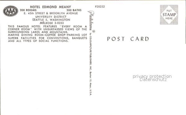 Seattle Hotel Edmond Meany – Bild 2