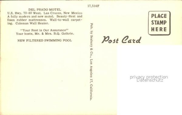 Las Cruces New Mexico Del Prado Motel Swimming Pool – Bild 2