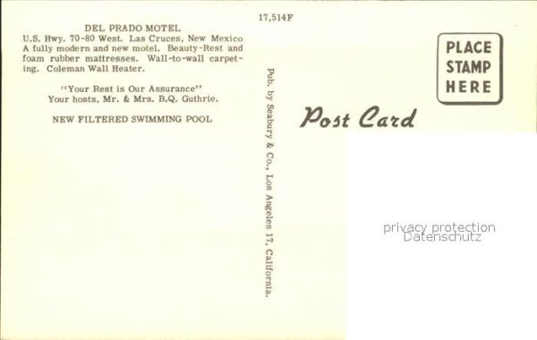 Las Cruces New Mexico Del Prado Motel Swimming Pool – Bild 2
