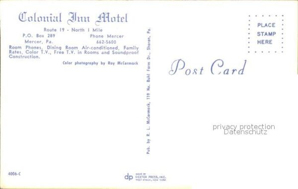 Mercer Pennsylvania Colonial Inn Motel – Bild 2