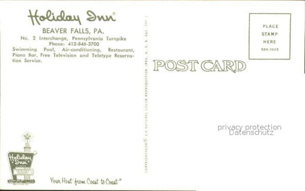Beaver Falls Pennsylvania Holiday Inn Motel – Bild 2