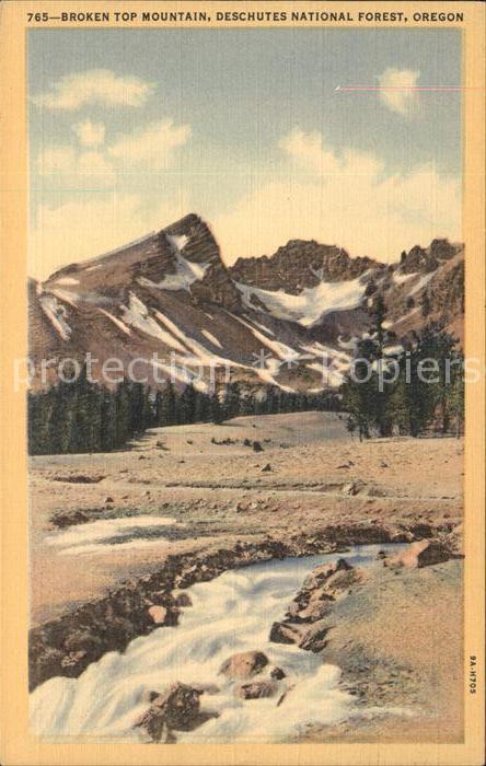 Oregon US-State Broken Top Mountain Deschutes National