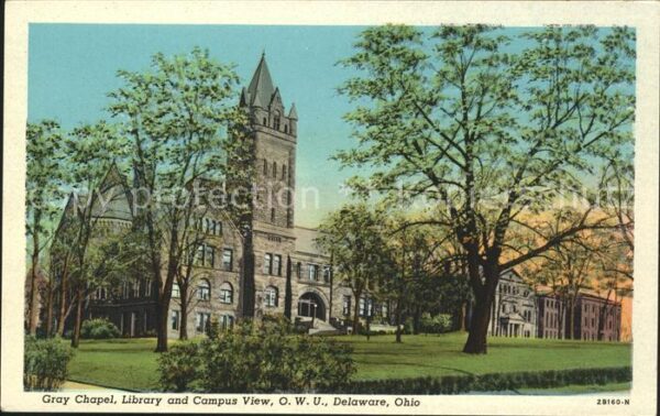 Delaware Ohio Gray Chapel Library and Campus View